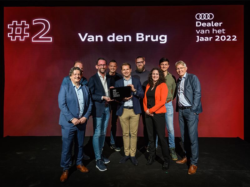 Van den Brug wint tweede prijs Audi Dealer Van Het Jaar 2022